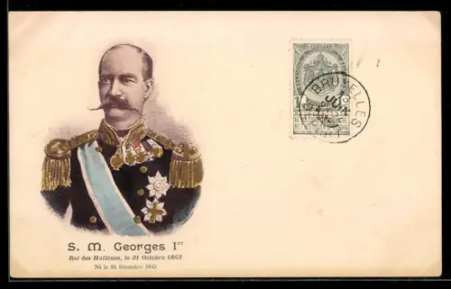 AK S. M. Georges Ier, Roi des Hellènes, le 31 Octobre 1863