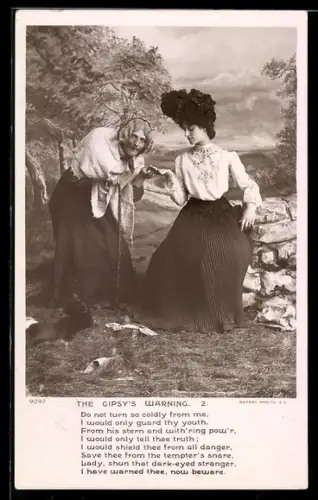 AK Hellseherin liest einer jungen Frau aus der Hand