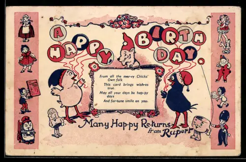 AK Many Happy Returns from Rupert, Comic
