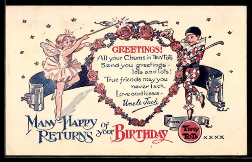 AK Many Happy Returns of your Birthday from Tiny Tots, Comic