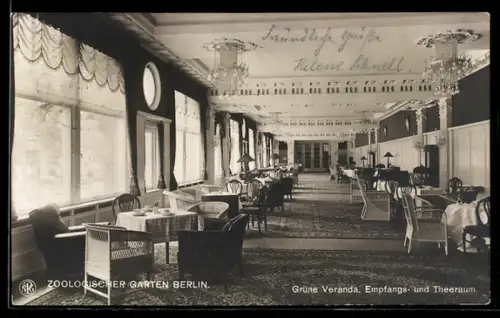 AK Berlin, Grüne Veranda im Zoologischen Garten