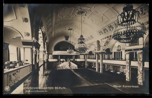 AK Berlin, Neuer Konzertsaal im Zoologischen Garten