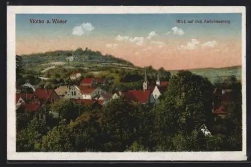 AK Vlotho a. Weser, Blick auf den Amtshausberg