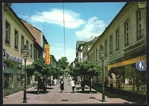 AK Rastatt /Baden, Blick in die Fussgängerzone