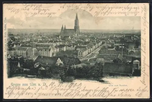 AK Ulm a. D., Ortsansicht von Norden