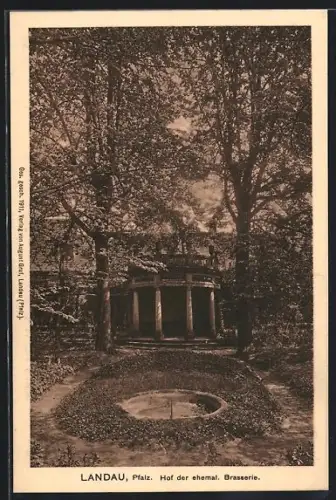 AK Landau /Pfalz, Hof der ehemaligen Brasserie