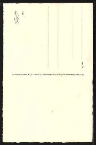 AK Rheinbischofsheim, Strassenpartie mit Kirche