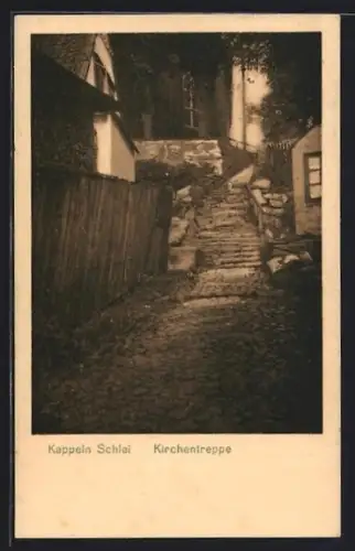 AK Kappeln /Schlei, Kirchentreppe