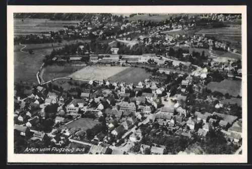 AK Arlen, Ortsansicht aus der Luft