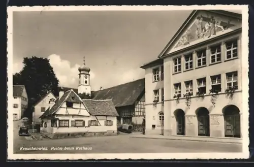 AK Krauchenwies, Partie beim Rathaus