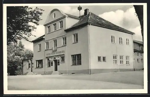 AK Schwarzenbek i. Lbg., Hotel Stadt Hamburg, Inh. H. Beeck