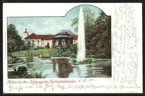 AK Kirchheimbolanden, Fontäne im Schlossgarten