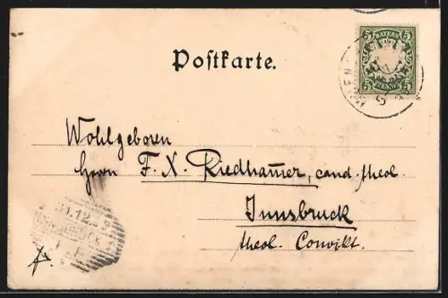 AK München, Sendlinger Tor mit Strassenpartie