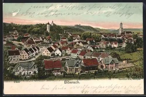 AK Biberach, Totale des Ortes