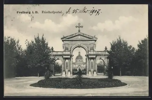 AK Freiburg i. B., Friedhofportal