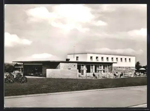 AK Stuttgart-Süd, Autobahn-Raststätte mit Strassenpartie