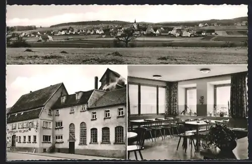 AK Oedenwaldstetten /Schwäb. Alb, Gasthaus Lammbrauerei, Innenansicht, Teilansicht