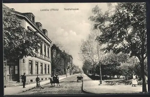 AK Landau /Pfalz, Teichstrasse