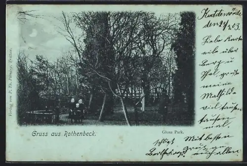 Mondschein-AK Rothenbeck, Kinder im Glonz-Park