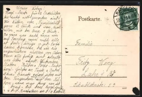 AK Rastatt, Bernhardusbrunnen und Stadtkirche