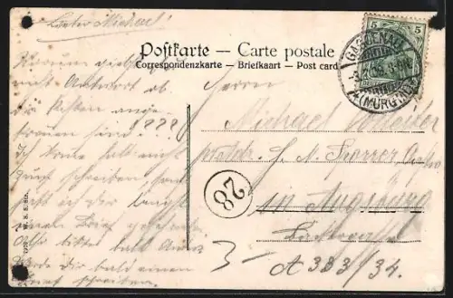 AK Rastatt, Partie an der Murg