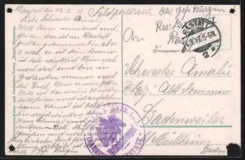 AK Rastatt, Obere Stauschleuse