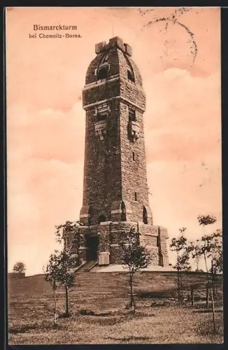 AK Chemnitz-Borna, Partie am Bismarckturm