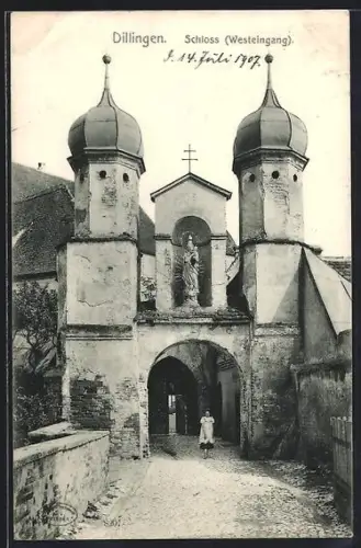AK Dillingen, Schloss Westeingang