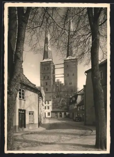 AK Lübeck, Dom, Westansicht