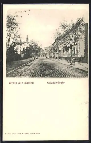 AK Landau, Partie in der Xylanderstrasse