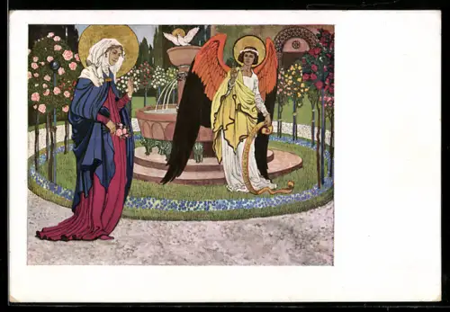 Künstler-AK sign. Liebenwein: Maria Verkündigung