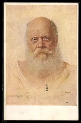 Künstler-AK sign. T. v. Dreger: Eremit
