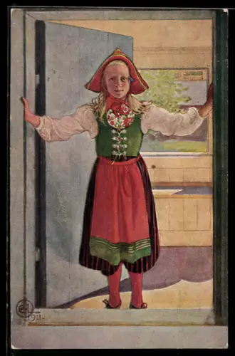 Künstler-AK sign. L. Larssons: Rosalinde