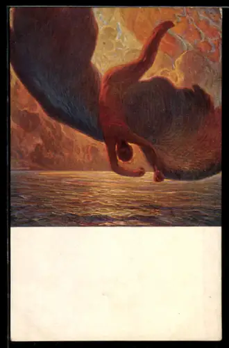 Künstler-AK sign. Galileo Chini: Volo d`Icaro