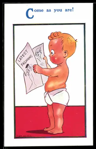 Künstler-AK sign. Tom Kerr: Come as you are!