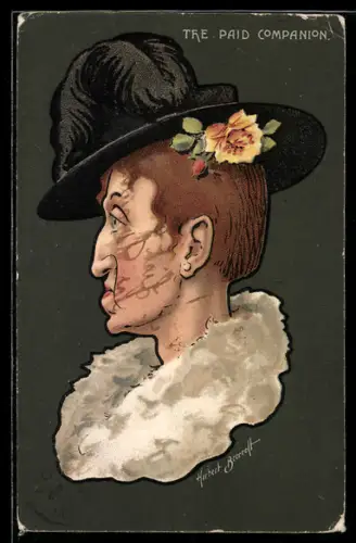 Künstler-AK sign. Herbert Beecroft: The Paid Companion