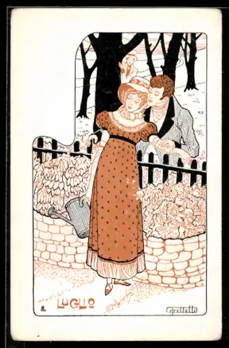 Künstler-AK sign. Gfrilletto: Luglio