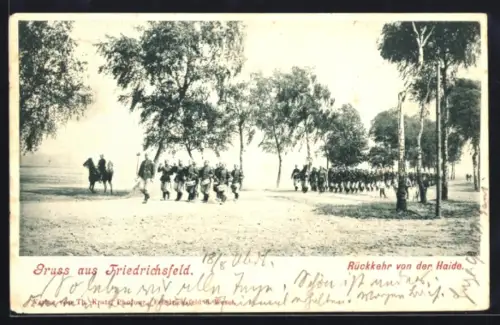 AK Friedrichsfeld, Rückkehr von der Haide