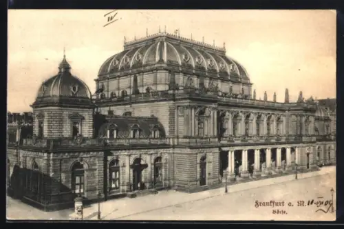 AK Frankfurt a. M., Börse, von oben gesehen