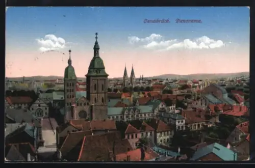AK Osnabrück, Panorama der Stadt