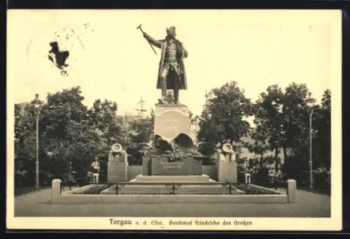 AK Torgau a. d. Elbe, Denkmal Friedrichs des Grossen
