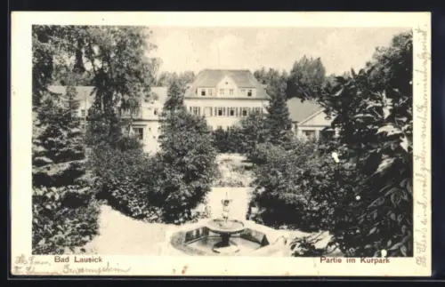 AK Bad Lausick, Partie im Kurpark