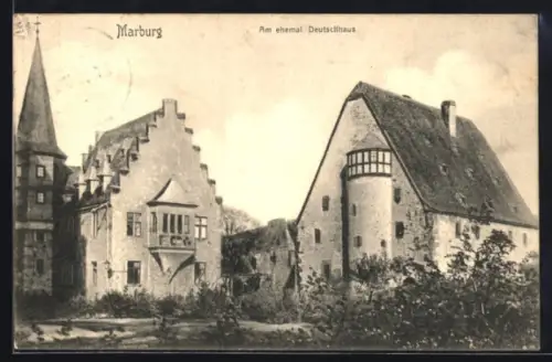 AK Marburg, Am ehem. Deutschhaus, Panorama