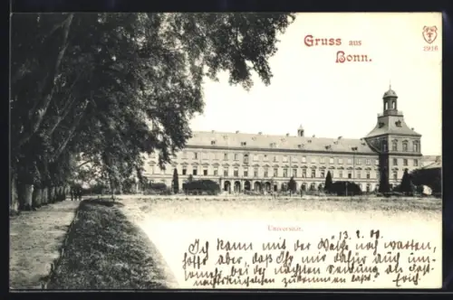 AK Bonn, Universität mit Promenade