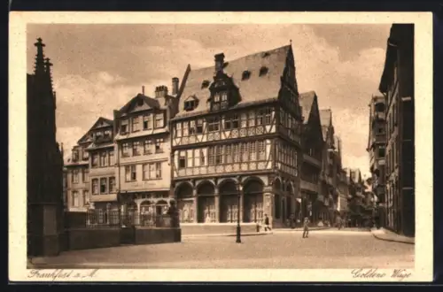 AK Frankfurt a. M., Goldene Waage