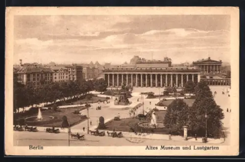 AK Berlin, Altes Museum und Lustgarten