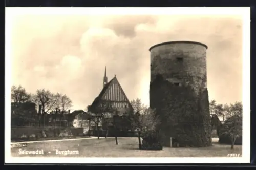 AK Salzwedel, Partie am Burgturm