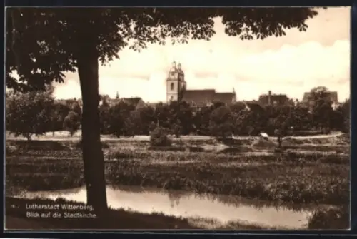AK Wittenberg, Blick auf die Stadtkirche