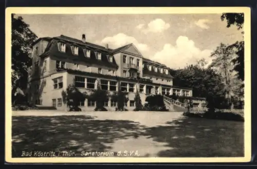 AK Bad Köstritz i. Thür., Sanatorium d. S. V. A.