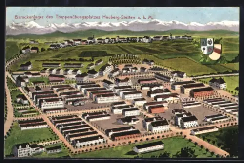 AK Stetten a. k. M., Barackenlager des Truppenübungsplatzes Heuberg-Stetten